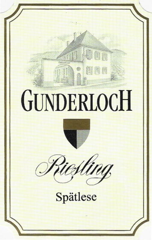 Gunderloch Rheinhessen Riesling Spatlese 2015 Front Label