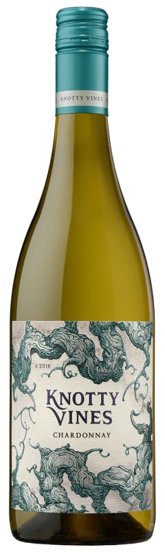 Knotty Vines Chardonnay 2018 Front Bottle Shot