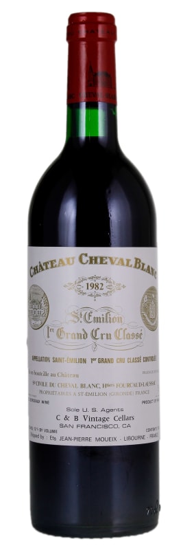 Chateau Cheval Blanc 1982 Front Bottle Shot