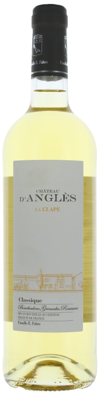 Chateau d'Angles La Clape Classique Blanc 2017 Front Bottle Shot
