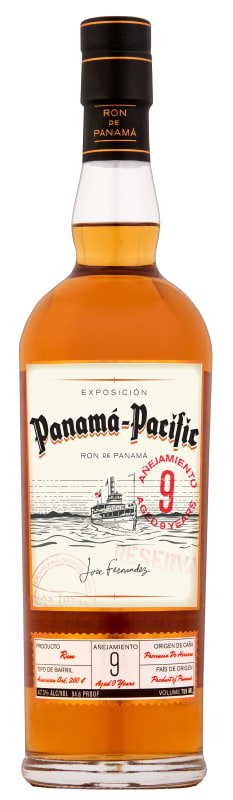 Panama-Pacific 9 Year Aged Rum Front Bottle Shot