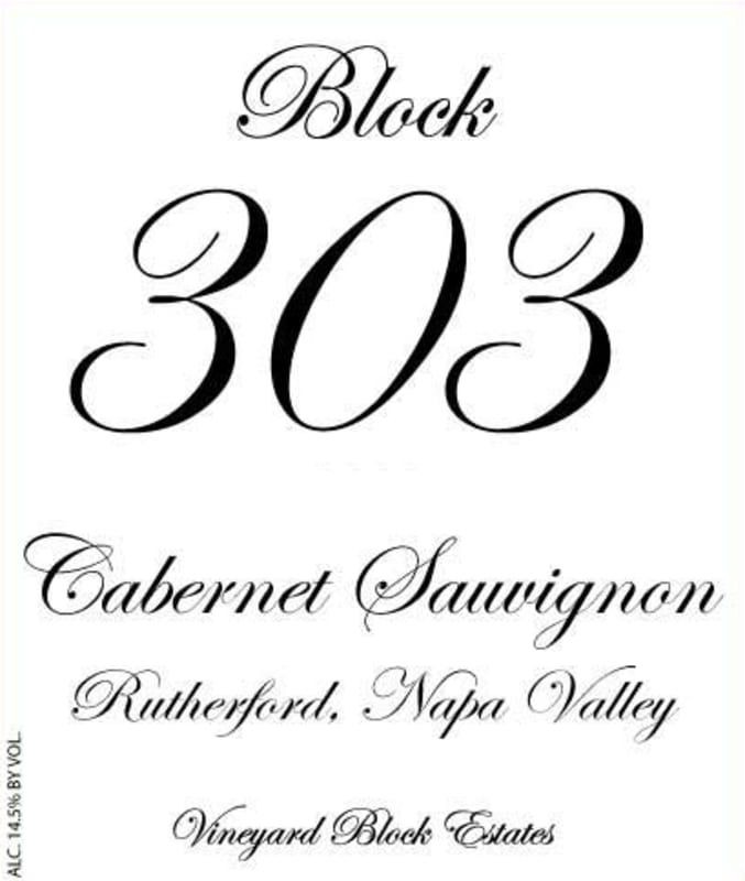 Adler Fels Block 303 Cabernet Sauvignon 2010 Front Label