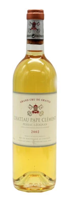 Chateau Pape Clement Blanc 2002 Front Bottle Shot