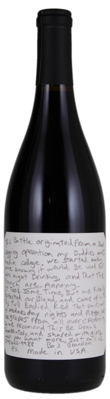 SLO Down Wines Sexual Chocolate Red 2022 Front Bottle Shot