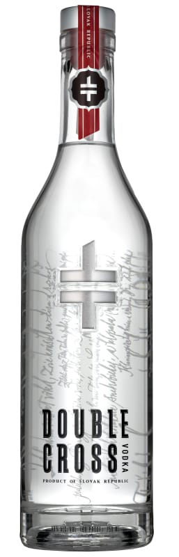 Double Cross Vodka Front Bottle Shot