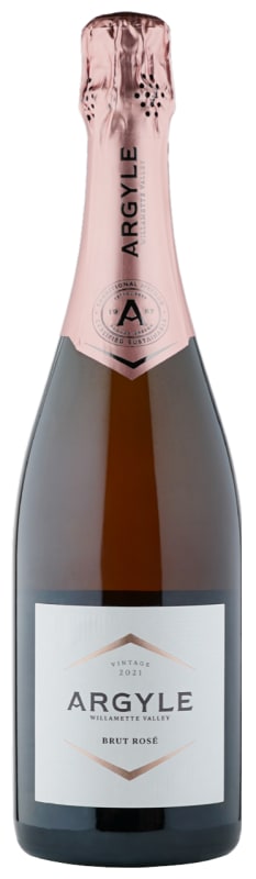 Argyle Vintage Brut Rose 2021 Front Bottle Shot