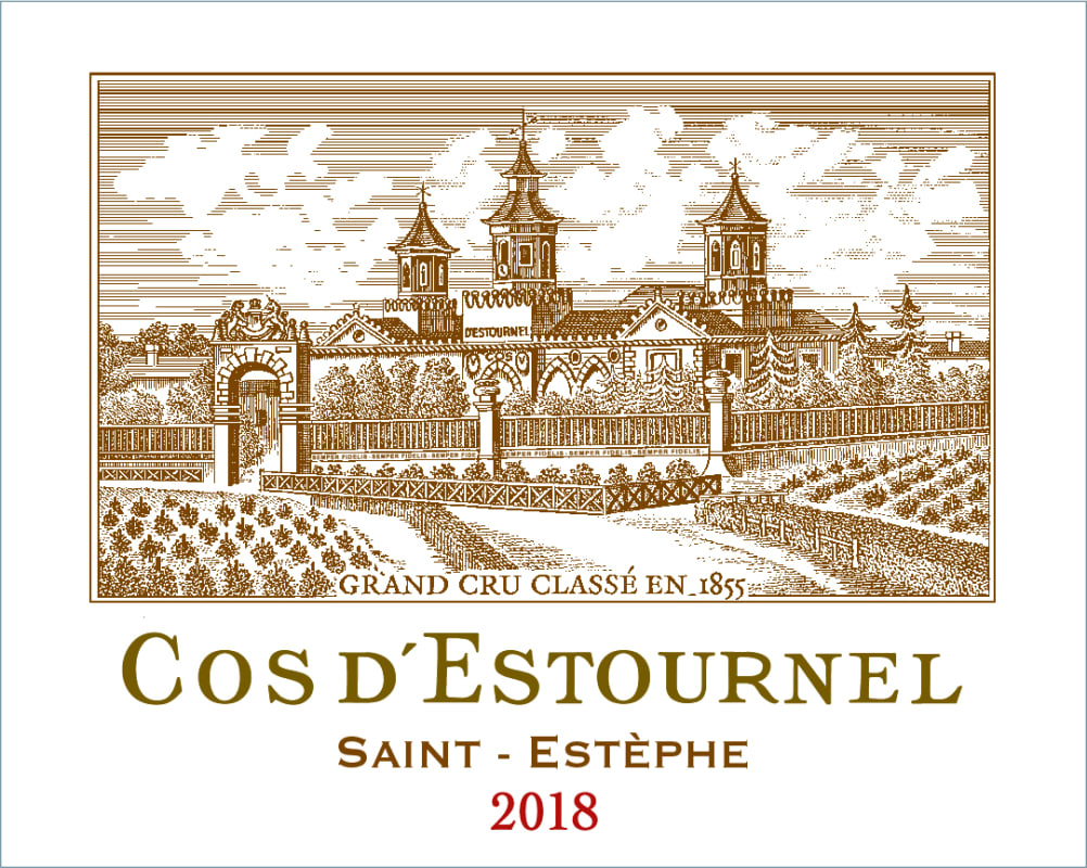 Chateau Cos d'Estournel (1.5 Liter Magnum) 2018 Front Label