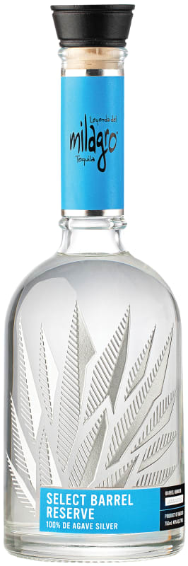 Milagro Select Barrel Reserve Silver Tequila Front Bottle Shot
