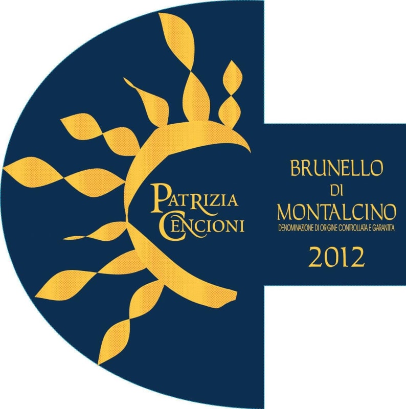 Solaria Patrizia Cencioni Brunello de Montalcino 2012 Front Label