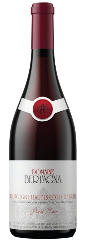 Domaine Bertagna Hautes Cotes de Nuits Pinot Noir 2020 Front Bottle Shot