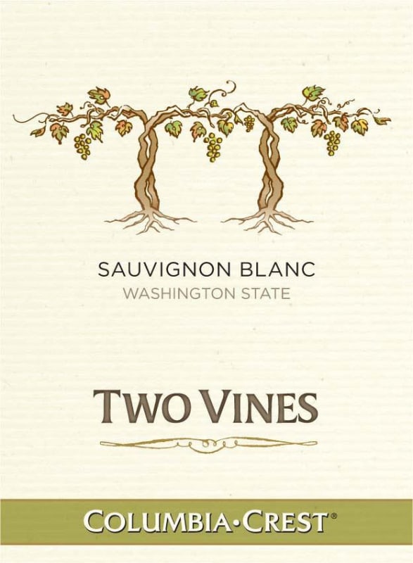 Two Vines Sauvignon Blanc 2014 Front Label