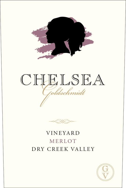 Goldschmidt Vineyard Chelsea Dry Creek Valley Merlot 2021 Front Label