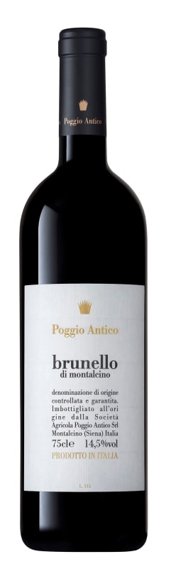Poggio Antico Brunello di Montalcino 2017 Front Bottle Shot