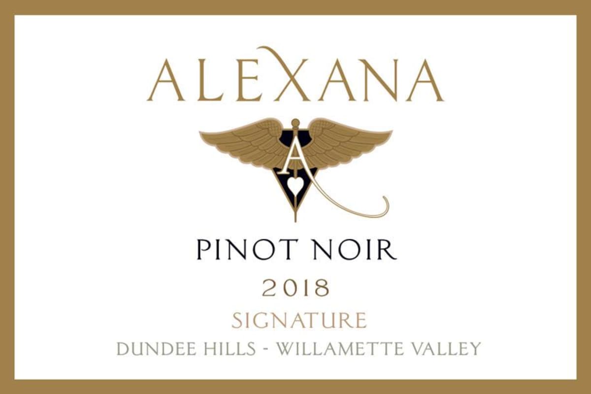 Alexana Signature Pinot Noir 2018 Front Label