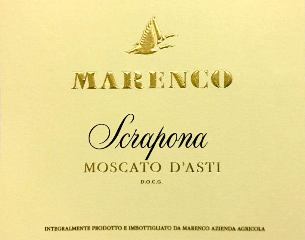 Marenco Scrapona Moscato d'Asti (375ML half-bottle) 2022 Front Label