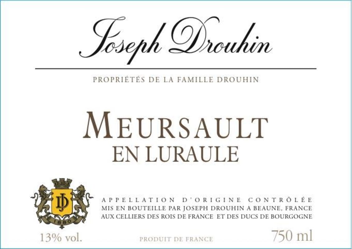 Joseph Drouhin Meursault En Luraule 2013 Front Label