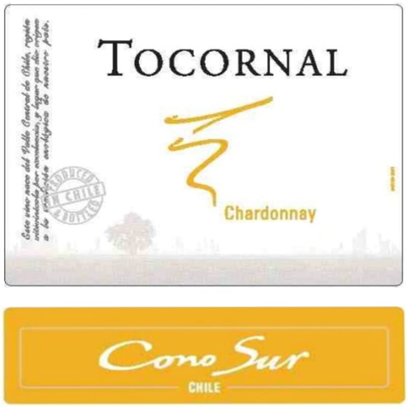 Cono Sur Tocornal Chardonnay 2012 Front Label