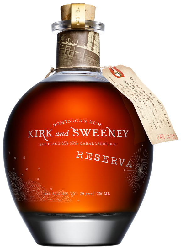 Kirk and Sweeney Reserva Dominican Rum Front Bottle Shot
