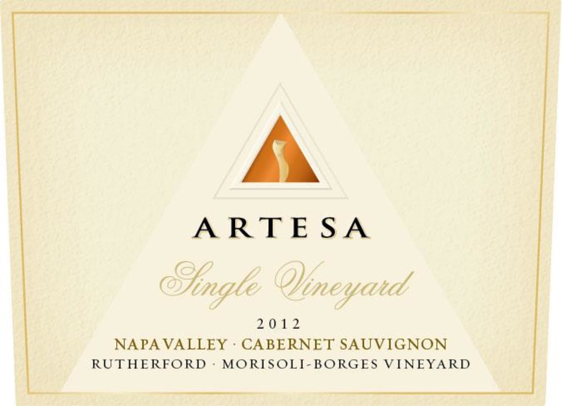 Artesa Morisoli Borges Vineyard Cabernet Sauvignon 2012 Front Label