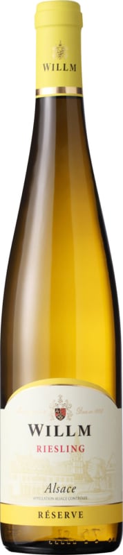 Willm Reserve Riesling 2018 Front Bottle Shot