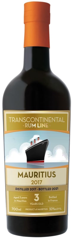 Transcontinental Rum Line 3 Year Mauritius Rum (700ML) 2017 Front Bottle Shot