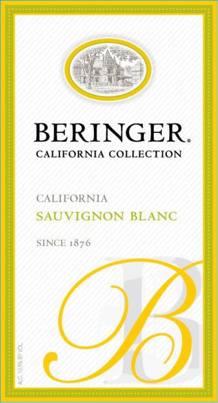 Beringer California Collection Sauvignon Blanc 2013 Front Label