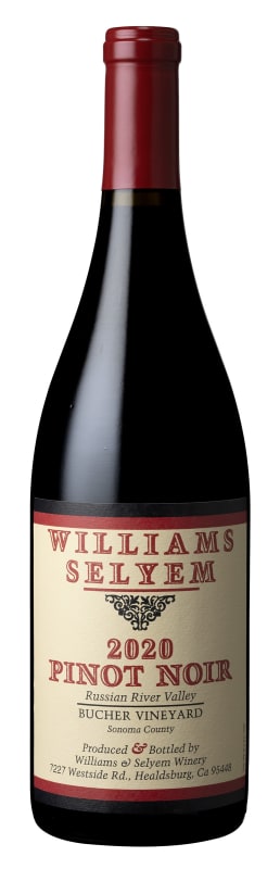 Williams Selyem Bucher Vineyard Pinot Noir 2020 Front Bottle Shot