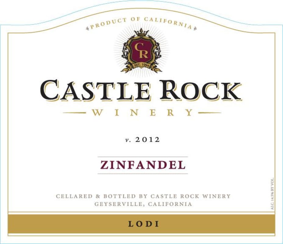 Castle Rock California Zinfandel 2012 Front Label