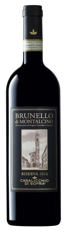 Canalicchio di Sopra Brunello di Montalcino Riserva 2016 Front Bottle Shot