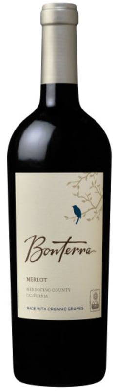 Bonterra Organically Grown Merlot 2015 Front Bottle Shot