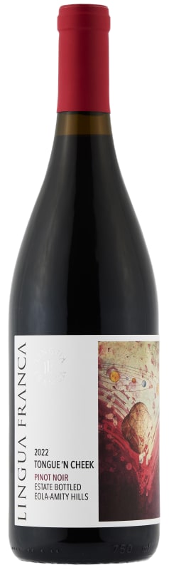 Lingua Franca Tongue 'N Cheek Pinot Noir 2022 Front Bottle Shot