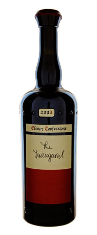 Sine Qua Non The Inaugural Eleven Confessions Vineyard Syrah 2003 Front Bottle Shot