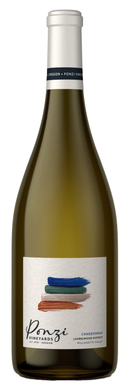 Ponzi Laurelwood District Chardonnay 2022 Front Bottle Shot