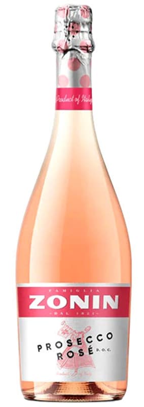 Zonin Prosecco Rose 2020 Front Bottle Shot