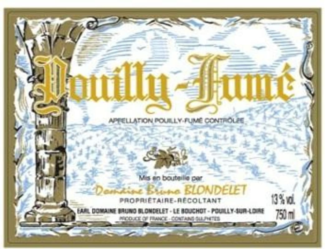 Bruno Blondelet Pouilly-Fume 2017 Front Label