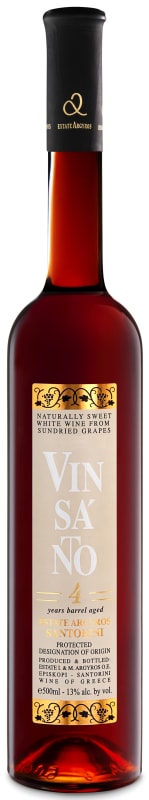 Estate Argyros Vinsanto 4 Year (500ML) 2010 Front Bottle Shot