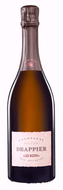 Drappier Les Riceys Brut Nature Rose Front Bottle Shot
