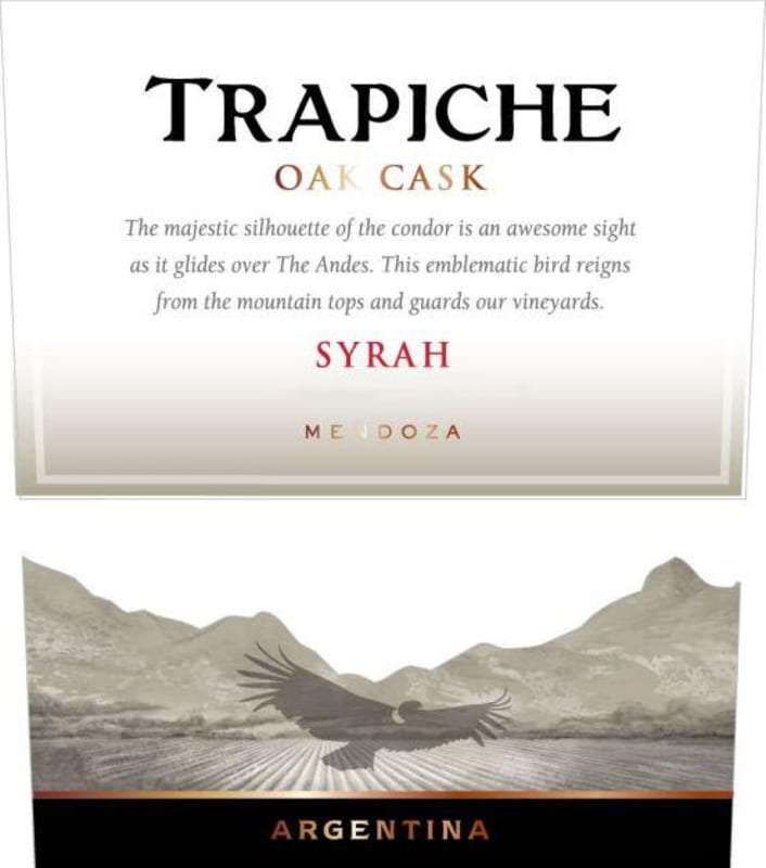 Trapiche Oak Cask Reserve Syrah 2011 Front Label