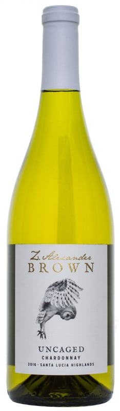 Z. Alexander Brown Uncaged Chardonnay 2016 Front Bottle Shot
