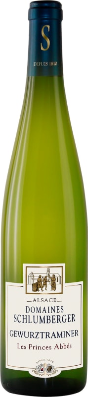 Domaines Schlumberger Les Princes Abbes Gewurztraminer 2014 Front Bottle Shot