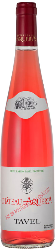 Chateau D'Aqueria Tavel Rose 2019 Front Bottle Shot