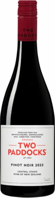 Two Paddocks Pinot Noir 2023 Front Bottle Shot