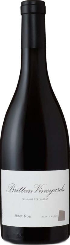 Brittan Basalt Block Pinot Noir 2014 Front Bottle Shot