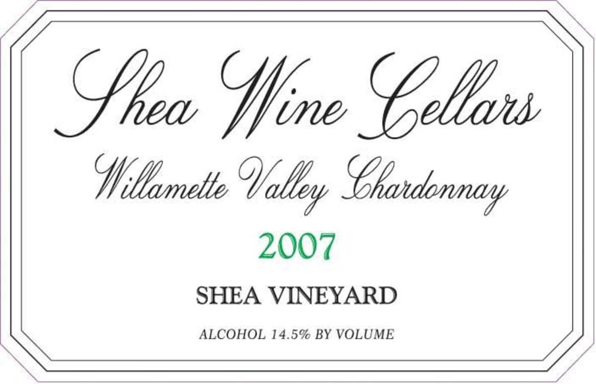 Shea Willamette Valley Chardonnay 2007 Front Label
