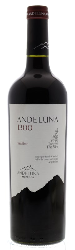 Andeluna 1300 Malbec 2018 Front Bottle Shot