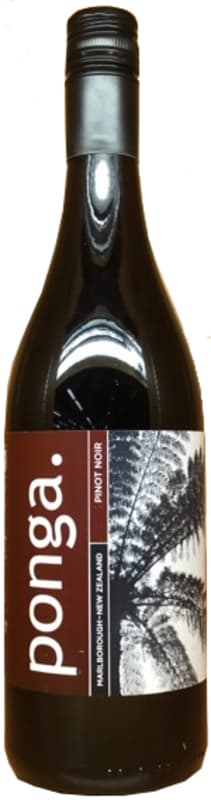 Ponga Pinot Noir 2013 Front Bottle Shot