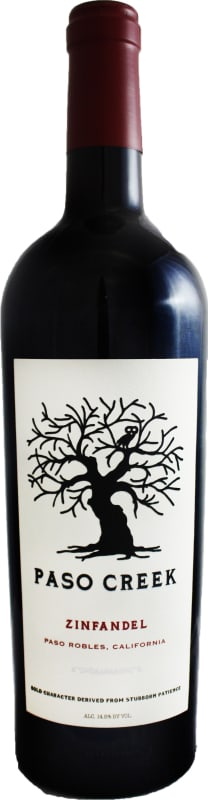 Paso Creek Zinfandel 2016 Front Bottle Shot