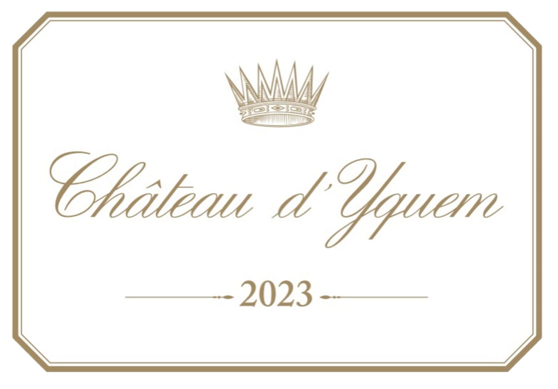 Chateau d'Yquem Sauternes (375ML half-bottle) 2023 Front Label