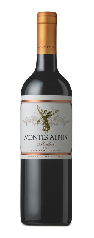 Montes Alpha Series Malbec 2016 Front Bottle Shot
