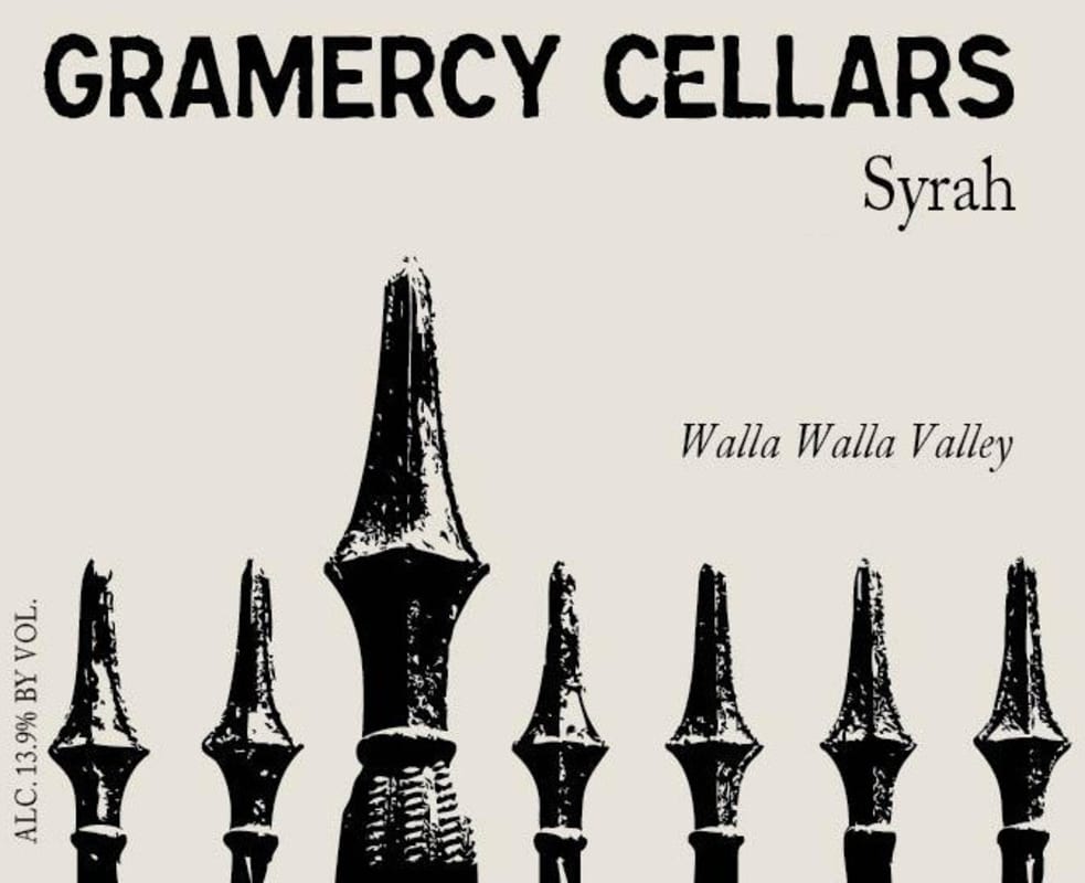 Gramercy Cellars Walla Walla Valley Syrah 2010 Front Label